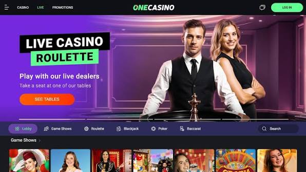 Onecasino live casino screenshot